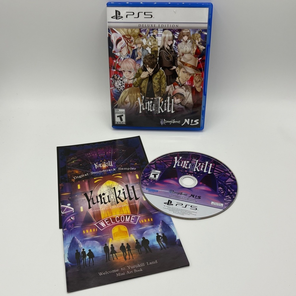 Yurukill The Calumniation Games‎ PS5 Deluxe Edition Art Book & Music inserts